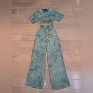 NWOT Green Tie-Dye Women's 2 Piece